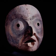 A northern Kwakiutl mask similar to others which represent the sun