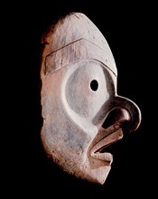 A northern Kwakiutl mask similar to others which represent the sun