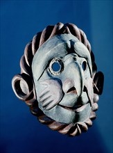 Mask used in the Hamatsa cannibal dance series of the Kwakiutl Shamans Society