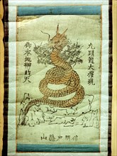 Buddhist picture of a dragon