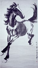 Hanging scroll by Hsu Pei hung