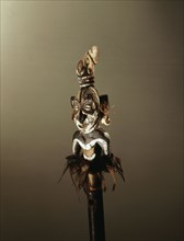 Flute with figural stopper