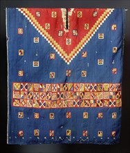 Inca poncho with geometric designs, worn by a person of high status
