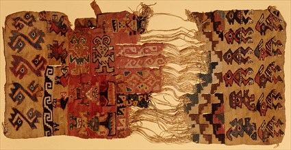 This fragment of textile comes from a sampler loom
