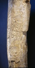 Female figure carved on a mammoth tusk