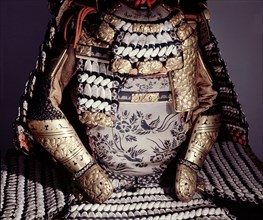 19thC armour based on a 14thC model and featuring sleeves in the Yoshitsune style