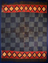 Textile with geometric design possibly used during ceremonial processions