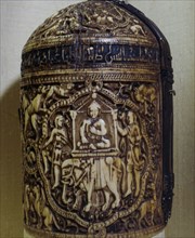 An ivory casket made for Ziyad ibn Aflah, governor of Cordoba