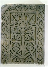 A carved marble slab from the palace of Caliph Abd al Rahman 111 at alZahra, near Cordoba