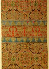 Silk cloth with geometric design