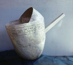 Silver libation bowl found in the tomb of Netaklabah Amon (538 519 BC), from the period of the Napatan Kush kingdom