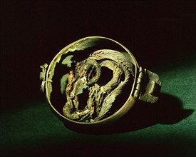 Locket containing the remains of a snake
