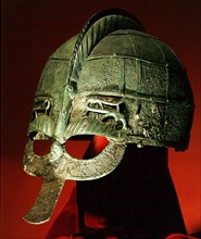 Helmet from a Vendel boat grave