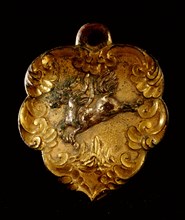 A harness fitting decorated with the mythical flying qilin which resembles the Western unicorn, a traditional symbol of longevity, grandeur, felicity, illustrious offspring and wise administration