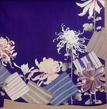 Kimono (detail) with chrysanthemums