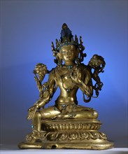 A statue of a form of Avalokitesvara