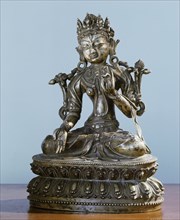 A statue of Sitatara, or White Tara, the White Saviouress
