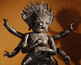 Depiction of Yama the personification (Devata) of the Lord of Death