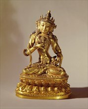 The Supreme Buddha, Vajrasattva seated on a lotus throne