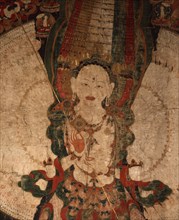 Thang Ka (sacred temple banner), used as an aid for meditation