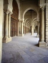 The Great Mosque at Kairouan, one of the oldest Islamic buildings and the first important one in North Africa