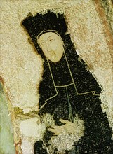 A mosaic in the Parecclesion of the Kariye Djami from the tomb of Michael Tornikes and his wife who became the nun Eugenia in her old age