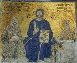 The Zoe panel in the south gallery of Hagia Sophia, Istanbul