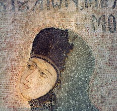 Though damaged this beautiful head of Melanie the Nun is one of the most striking of late Byzantine portraits