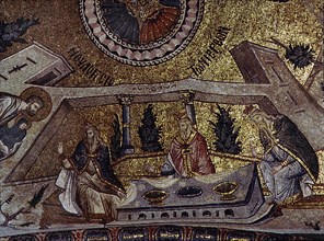 A mosaic panel in the church of St Saviour in Chora, (Kariye Djami) Istanbul
