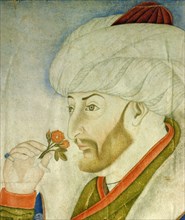 A portrait of Sultan Mehmet II