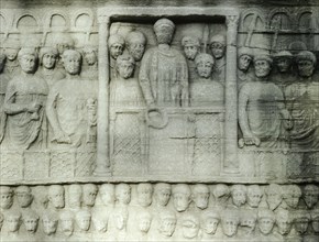 The reliefs on the base of the obelisk erected by Theodosius I show the emperor at the circus with his court, guards and other spectators