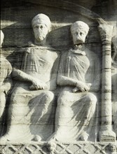 The reliefs on the base of the obelisk erected by Theodosius I show the emperor at the circus with his court, guards and other spectators