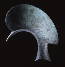 Blade from a ceremonial axe in the shape of a bird, possibly a hornbill