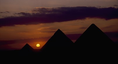 The pyramids at Giza