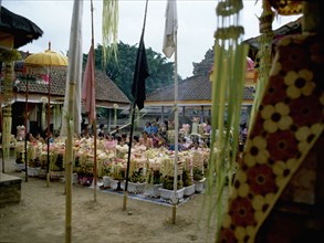 Pura Puseh at Desa Sempidi during the Galungan festival