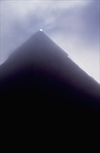 View of the pyramid of Khafra at Giza