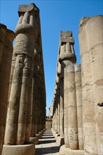 The Hypostyle Hall columns by the court of Amenhotep III