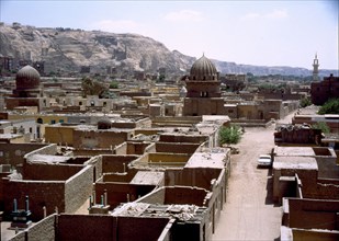 View of the islamic necropolis of Cairo