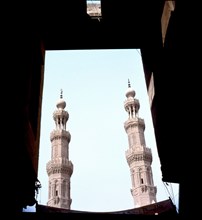 Minarets from the funerary complex of al-Mu'ayyad Shaykh   Egypt