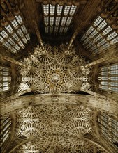 The magnificent fan vault of Henry VII's Chapel at Westminster Abbey