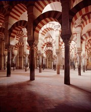 The interior of the Great Mosque at Cordoba
