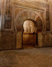 View of the doorway leading to the mihrab of the Great Mosque of Cordoba