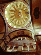 Interior view of the dome of the church of St