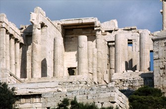 A view of Acropolis showing the Propylaia