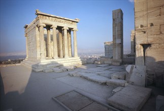 The Temple of Athena Nike and bastion