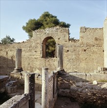 Remains of early Christian basilica built on top of Pheidias' workshop in Olympia