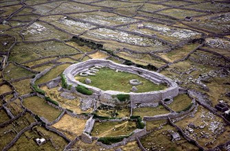 Aerial view of the fort of Dun Conor