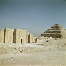 View of the step pyramid of Zoser