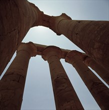 Columns, great temple of Amun, Karnak