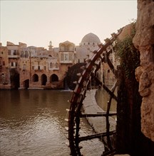 The Noria Water wheel and dam, Hama